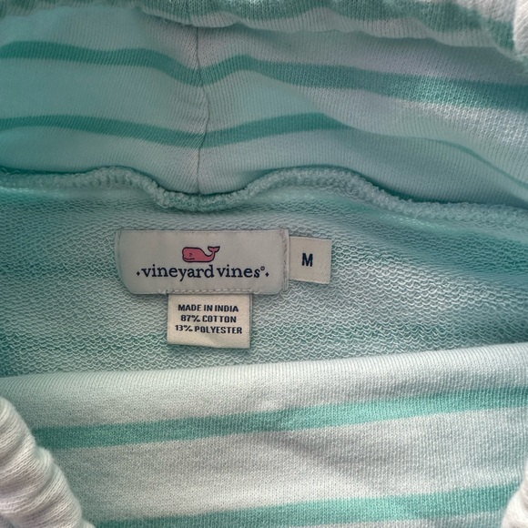 Vineyard Vines Aqua and White Striped Top - Picture 3 of 3
